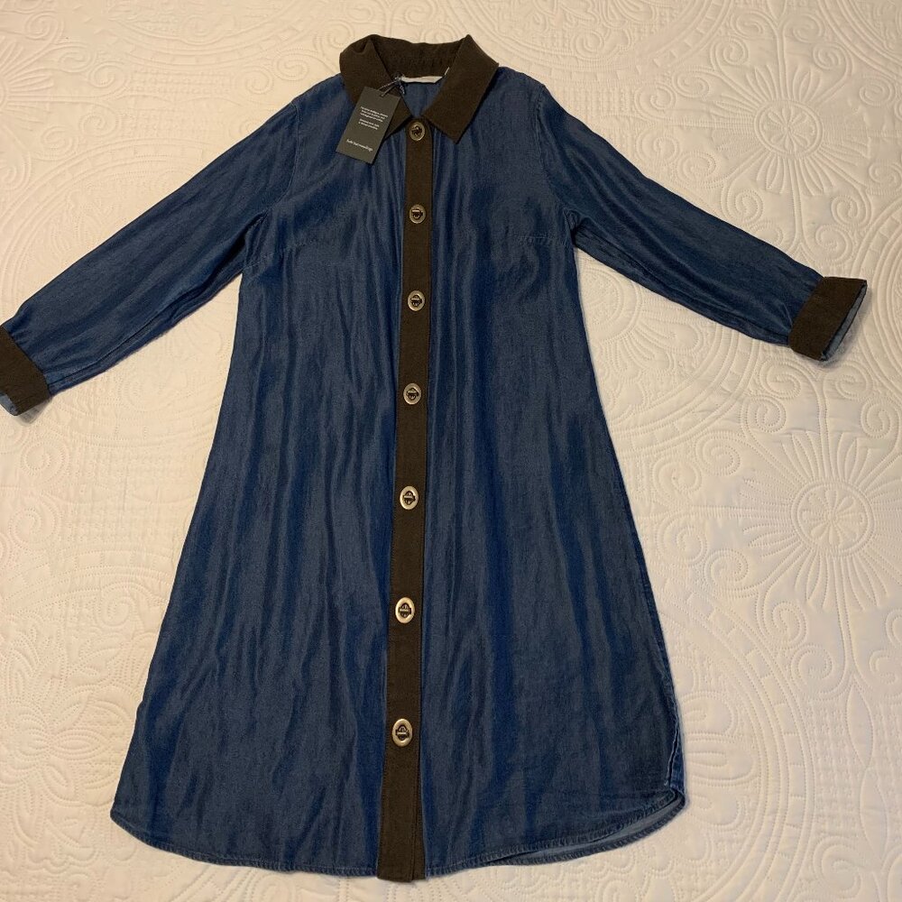 NWT Soft Surroundings Icons Urbina Denim Dress PXS